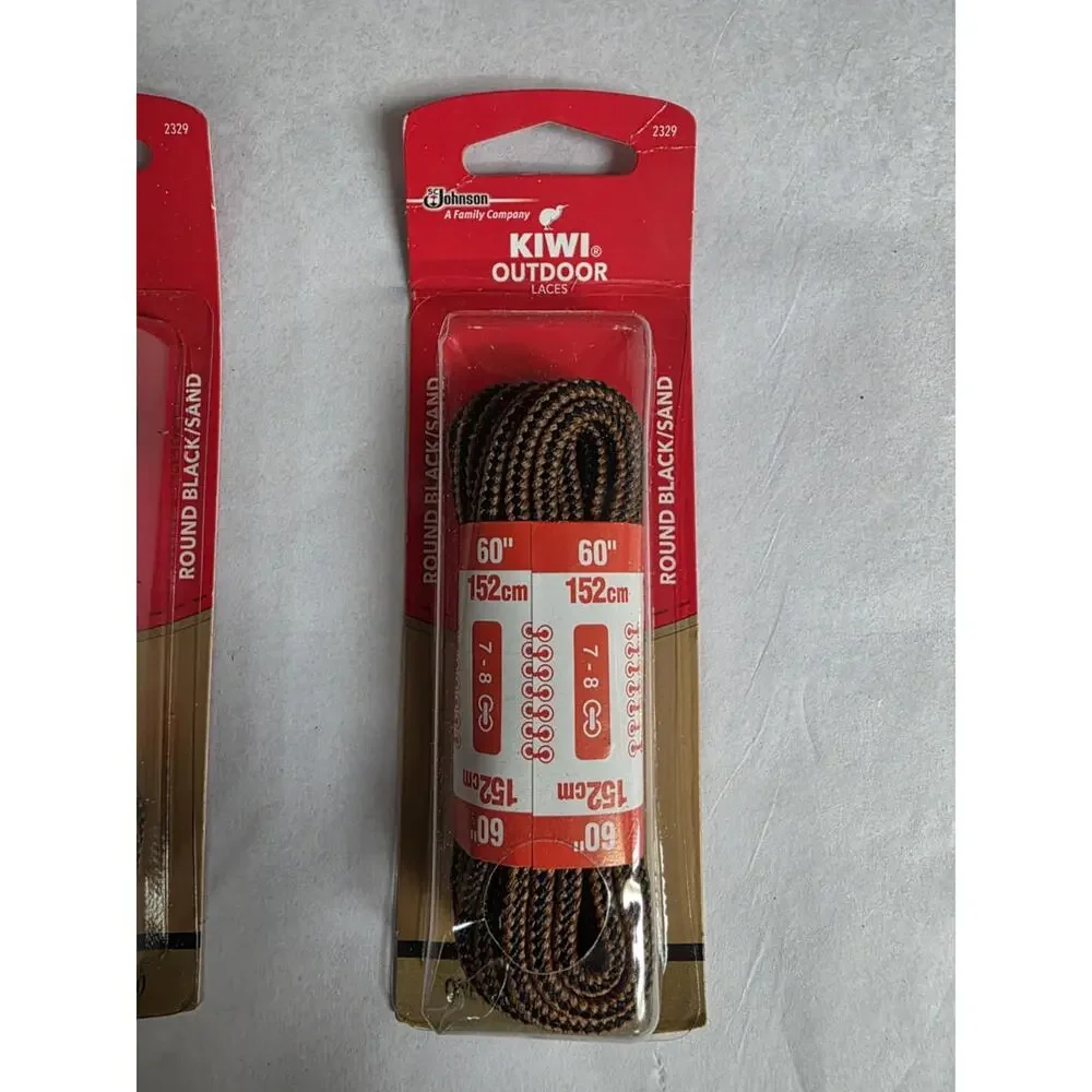 3x Pair Kiwi Outdoor Laces 60